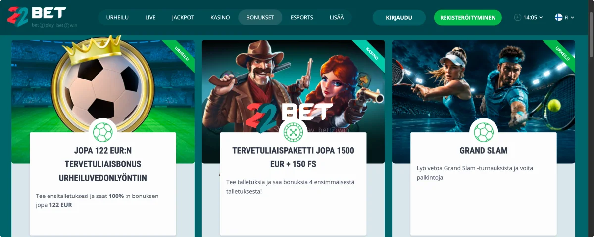 22Bet Mobiilikasino